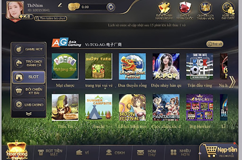 Giao diện game đua thuyền rồng CFUN68