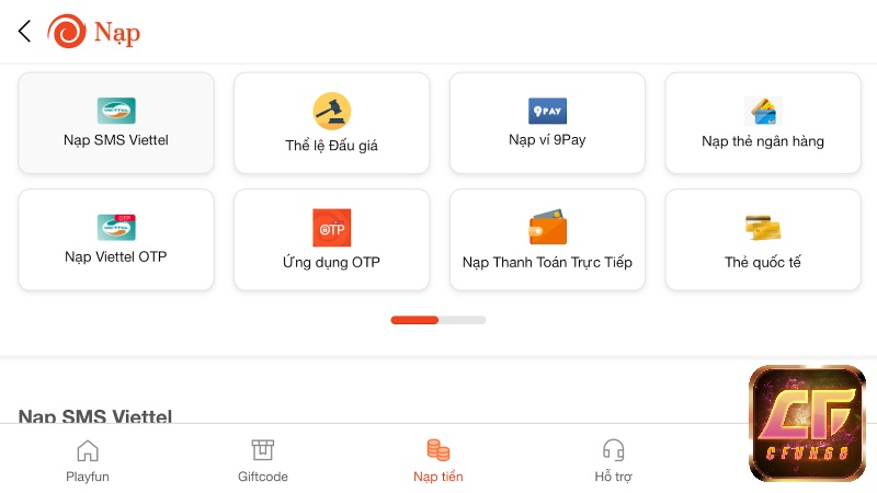 Nhiều kênh nạp thẻ Tình kiếm 3D
