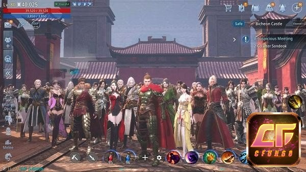 Các lớp nhân vật trong game đa dạng