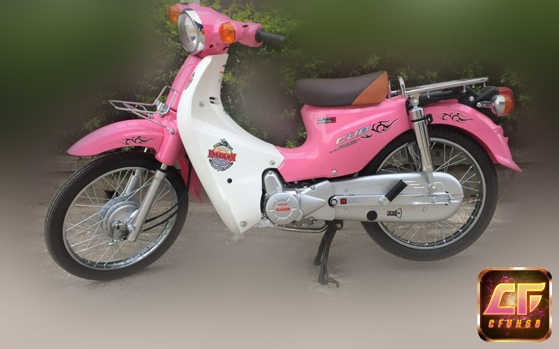 Xe Cub 81 mới ra phiên bản hồng ấn tượng