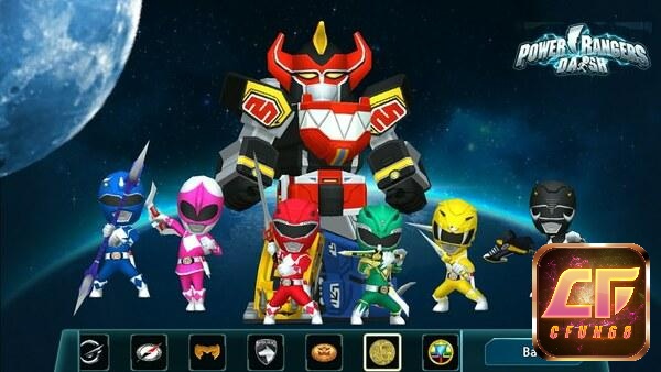 Power Rangers Dash (Châu Á) thuộc thể loại game siêu anh hùng chiến thuật khá cổ điển