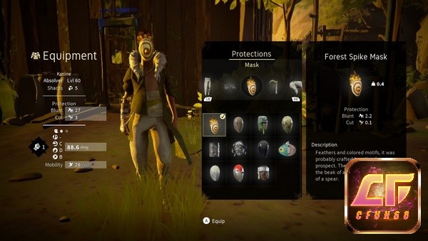 Absolver cho phép người chơi thu thập và tùy chỉnh trang bị