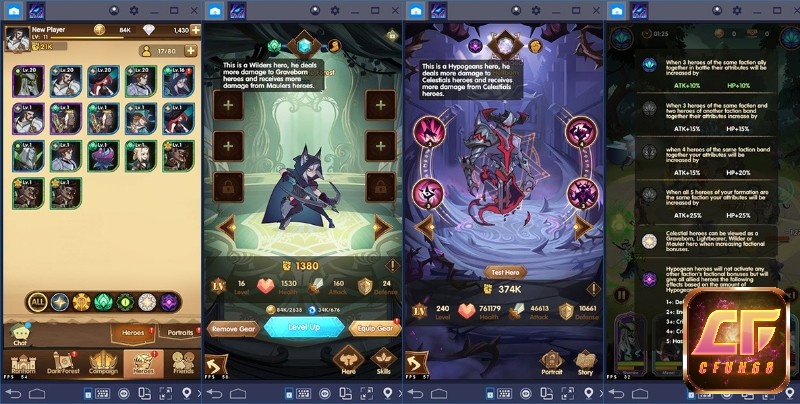AFK Arena có đa dạng các trang bị và vũ khí với nhiều chức năng khác nhau
