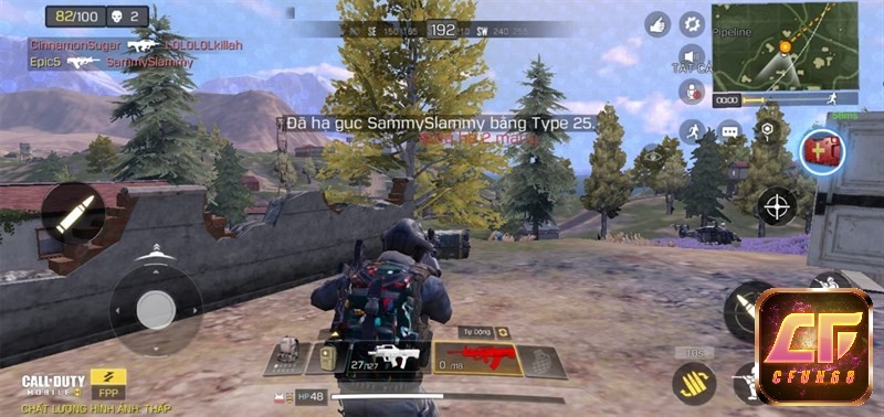 Đồ họa trong game Call of Duty: Mobile rất ấn tượng và đáng kinh ngạc