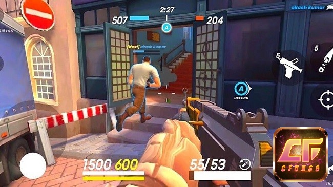Gods of Boom có đa dạng súng với kiểu dáng và sức tấn công khác biệt