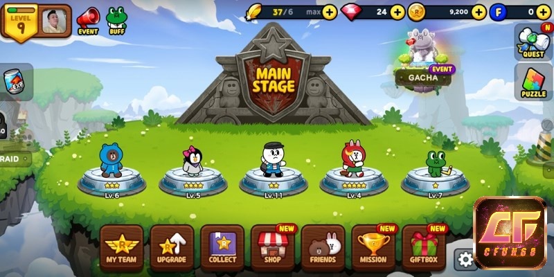 Âm thanh trong LINE Rangers tạo cho người chơi cảm giác phấn khích