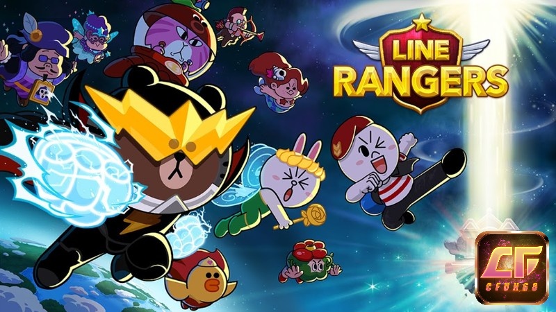 Game LINE Rangers có sự kết hợp của các sticker trên ứng dụng LINE