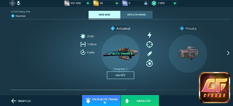 Anh em có thể tự do thay đổi các loại vũ khí trên robot của mình