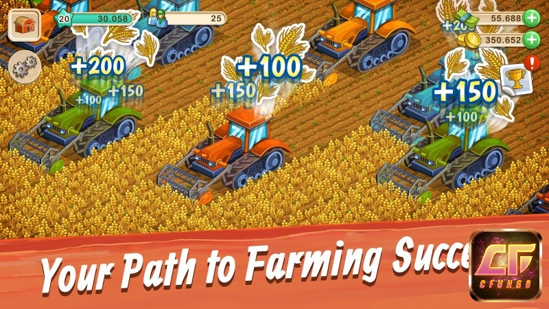 Big Farm cho phép kết nối bạn bè dễ dàng với những người chơi khác