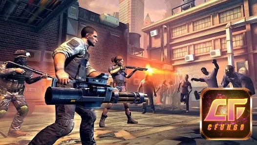 Hình ảnh chiến đấu trong Unkilled với đồ họa sắc nét và các trận đấu boss đầy kịch tính