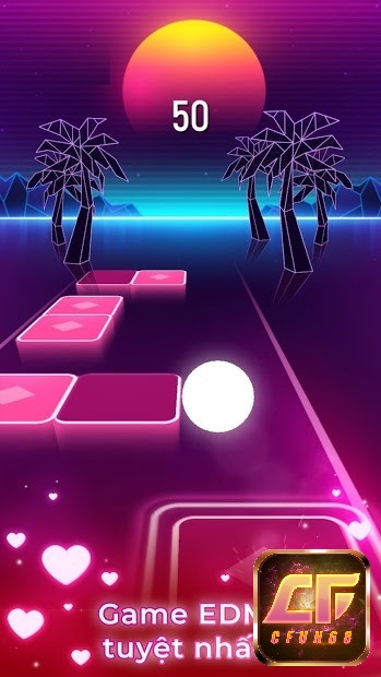 Game Tiles Hop - EDM Rush nổi bật bởi lối chơi đơn giản nhưng cuốn hút
