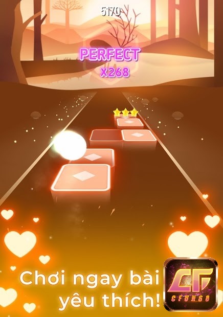 Game Tiles Hop – EDM Rush có đồ họa phong cách tối giản nhưng vô cùng đẹp mắt