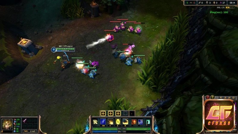 Cfun68 hướng dẫn chơi Ezreal farm an toàn bằng Q để giữ lợi thế và tránh bị ép lane hiệu quả