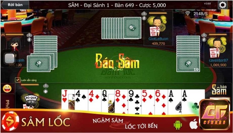 Game bài Sâm Lốc online thu hút người chơi bởi lối chơi nhanh và đầy kịch tính