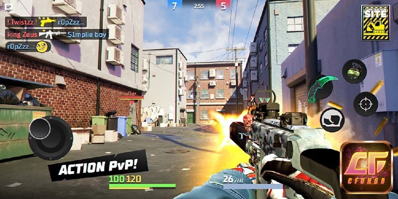 Trải nghiệm bắn súng với gameplay mượt mà