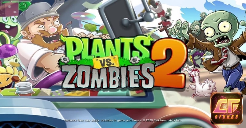 Người chơi Plants vs. Zombies 2 bố trí cây trồng chiến lược để chống lại làn sóng zombie