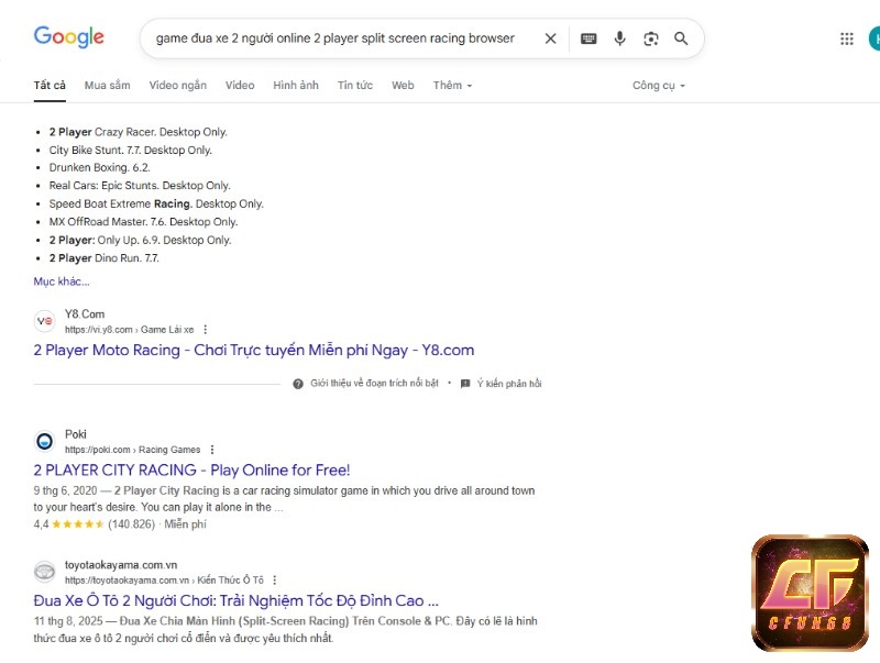 Hướng dẫn tìm game trên web và trình duyệt