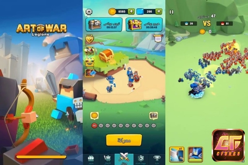 Người chơi Art of War: Legions sắp xếp đội hình chiến đấu và tận dụng cơ chế auto-battle để giành chiến thắng