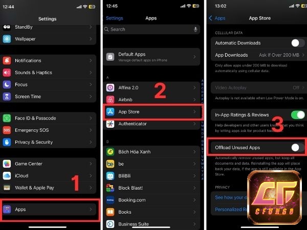 Mẹo giải phóng bộ nhớ, offload app và quản lý data giúp cài game hành động không lo đầy máy