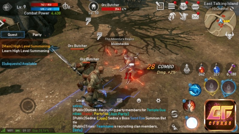 Lineage 2 Revolution tái hiện thế giới fantasy rộng lớn với đồ họa Unreal Engine 4 và các trận chiến bang hội hoành tráng