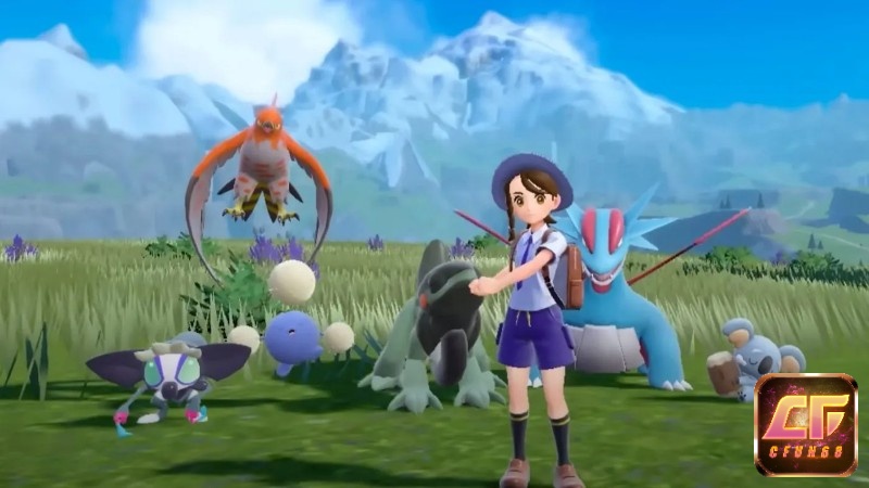 Game Pokémon Violet xoay quanh hành trình huấn luyện Pokémon của các nhân vật