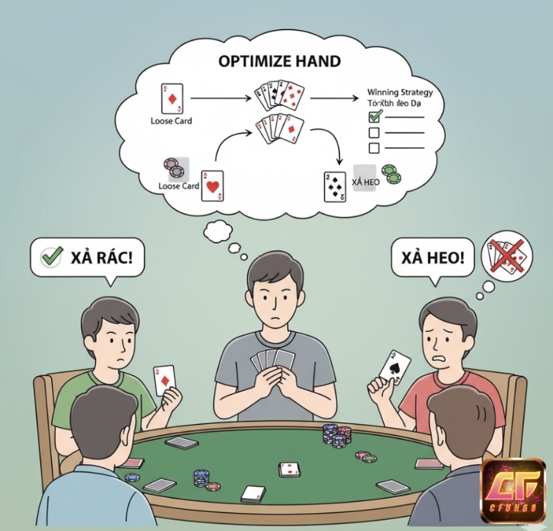 Người chơi Tiến Lên học cách ""xả rác"", ""xả heo"" và tối ưu hóa quân bài trên tay