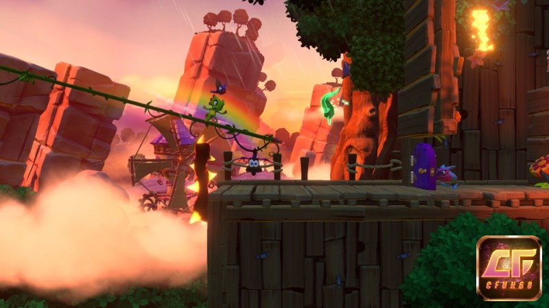 Các nhân vật trong game được xây dựng theo phong cách hoạt hình đầy vui nhộn