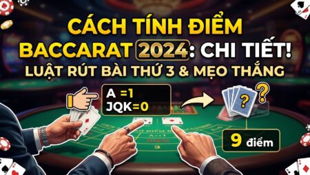 Cách tính điểm Baccarat chuẩn: Luật rút bài thứ 3 & mẹo thắng
