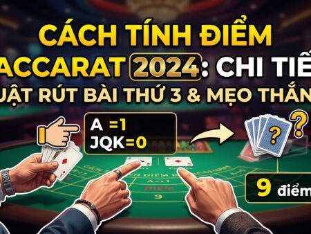 Cách tính điểm Baccarat chuẩn: Luật rút bài thứ 3 & mẹo thắng