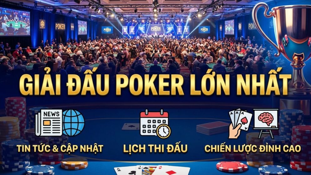 Giải đấu poker lớn nhất: Cập nhật tin tức, lịch thi đấu