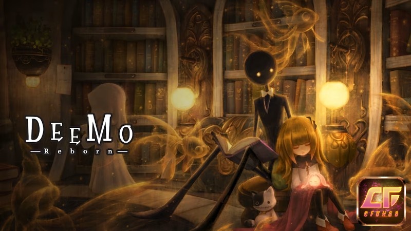 Deemo với không gian piano cổ tích và nốt nhạc rơi nhẹ nhàng