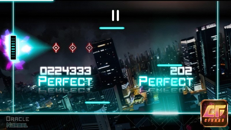 Dynamix với màn hình nhiều hướng nốt trong game rhythm tốc độ nhanh