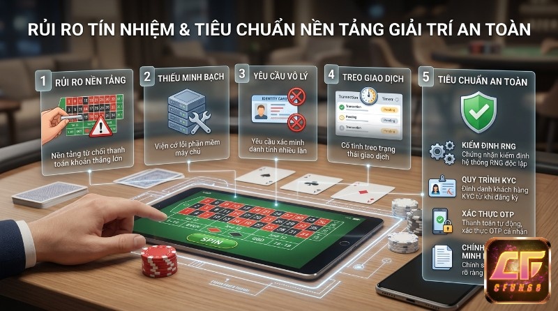 Rủi ro tín nhiệm và tiêu chuẩn nền tảng giải trí an toàn: từ chối thanh toán, yêu cầu KYC vô lý, treo giao dịch, kiểm định RNG, xác thực OTP