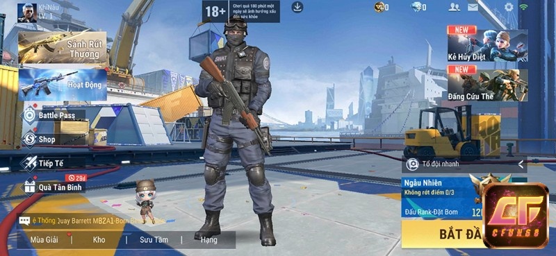 Các tổ chức lính đánh thuê đối đầu trên nhiều chiến trường trong trò chơi game cf mobile