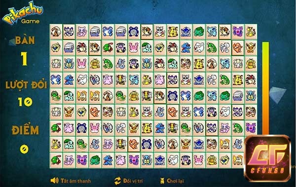 GameVui giúp vào Pikachu nhanh mà không cần cài thêm phần mềm